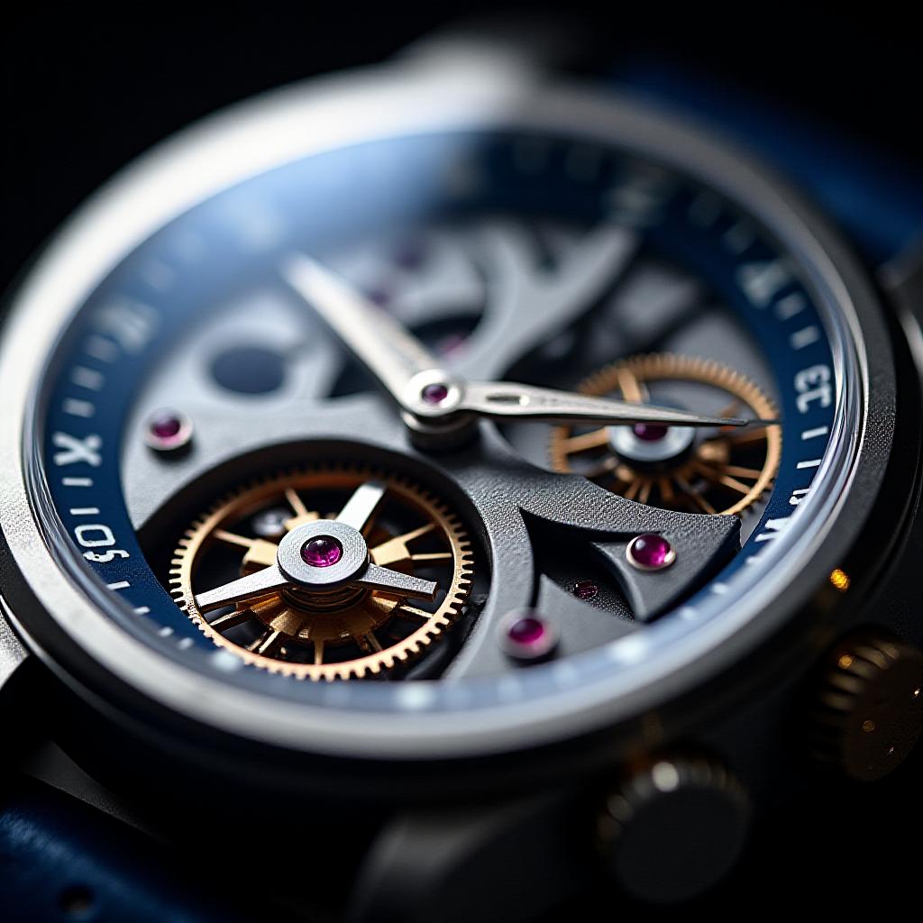 Meccanismo interno orologio alta precisione